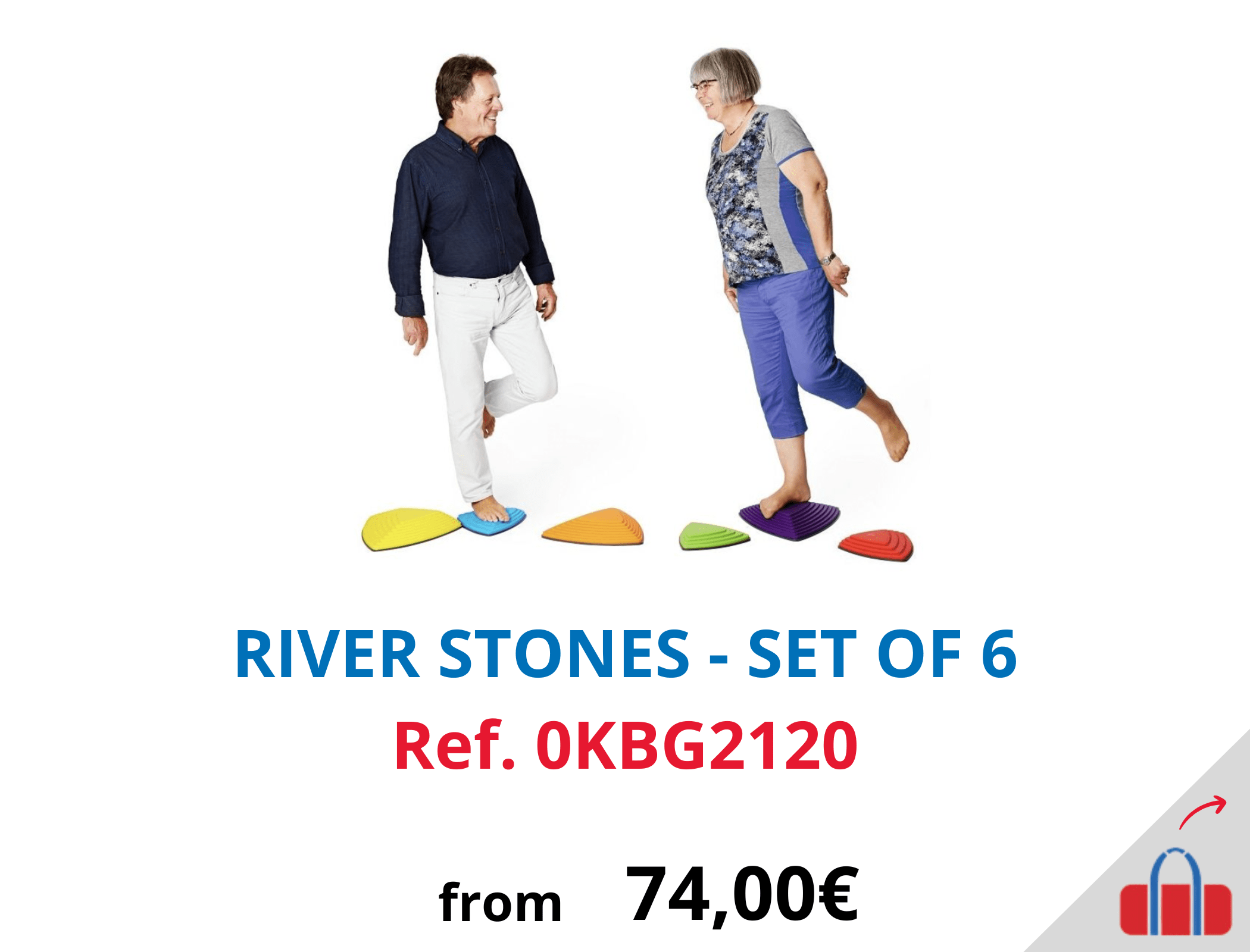 Set of 6 River Stones